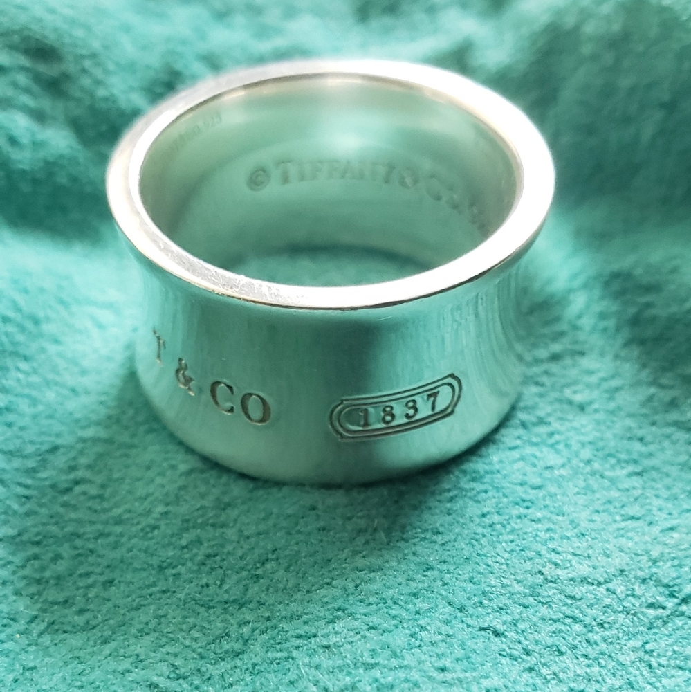 Tiffany &co. Wide ring 1837 925 silver ring